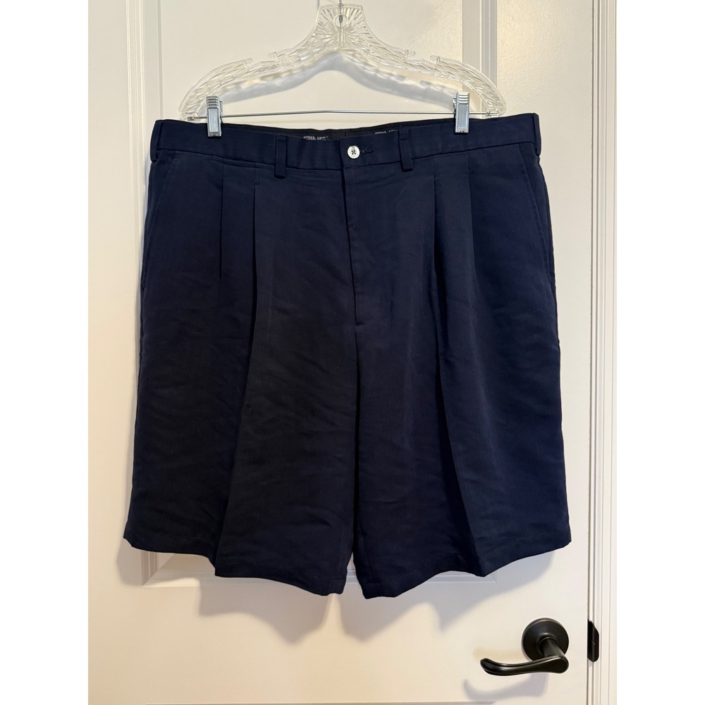 Ping Golf Shorts Mens 40 Navy Blue Excellent Pleated Performance Classic Sporty